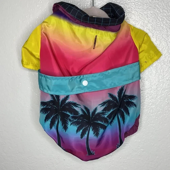 Posh Paws Hawaiian Multi Color Collard Shirt Dog Attire - Picture 3 of 9